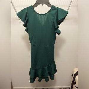 Amazon: Green Asymmetrical Dress (Size XS)